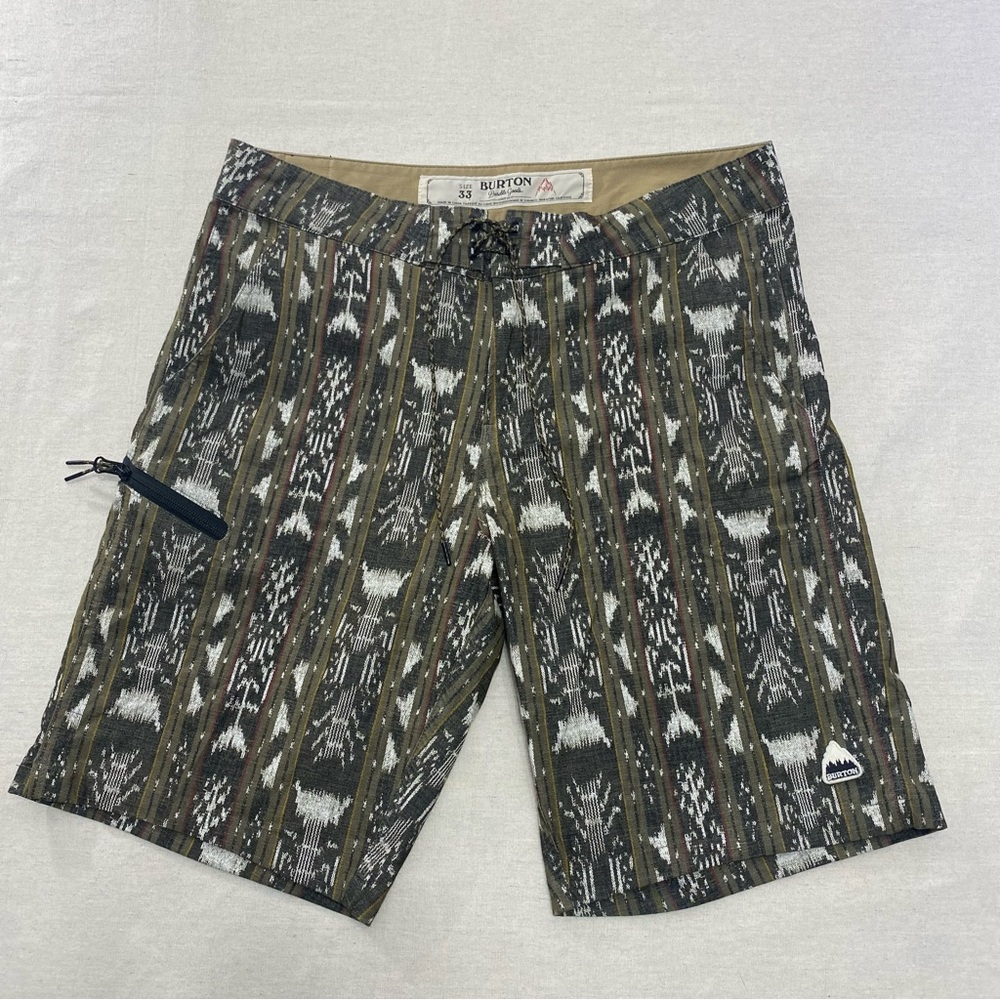 Burton Board Shorts Mens 34 Swim Trunks Drawstring MB Moxie Aztec Geometric